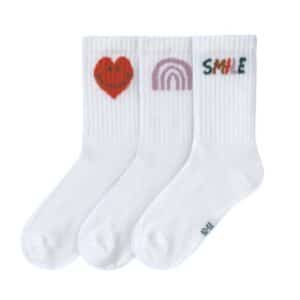 Lässig sokken 3 stuks smile hartje
