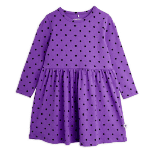 Mini Rodini jurk polkadot purple