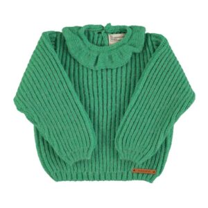 Piupiuchick knitted sweater collar green