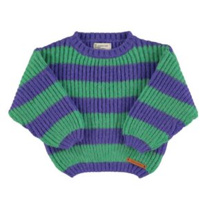 Piupiuchick knitted sweater green - purple