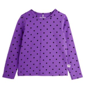 Mini Rodini longsleeve polka dots purple