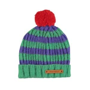 Piupiuchick muts pompon green - purple