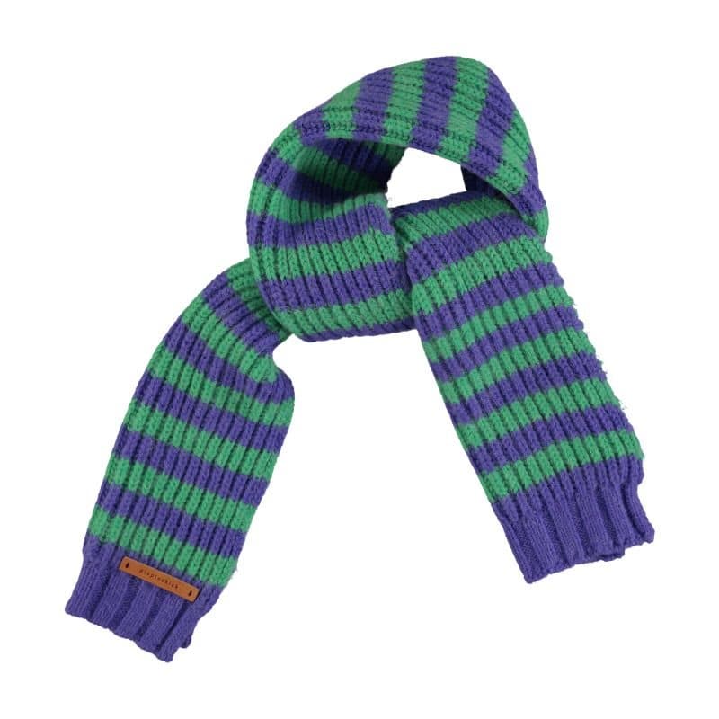Piupiuchick sjaal stripe green - purple
