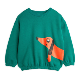 Mini Rodini sweater dog green