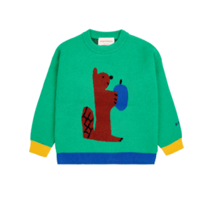 Bobo Choses sweater knit hungry squirrel