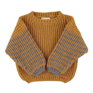 Piupiuchick sweater knitted camel - grey