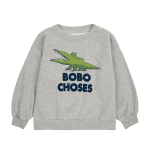 Bobo Choses sweater talking crocodile