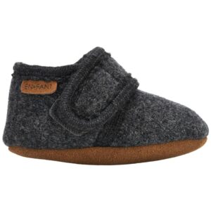 En fant babyslofjes dark grey melange