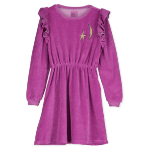 Lotiekids dress ruffle moon & star