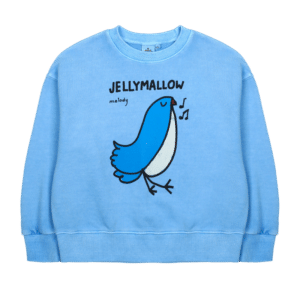 Jelly Mallow sweater bird pigment