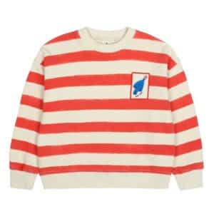 Jelly Mallow sweater bird striped